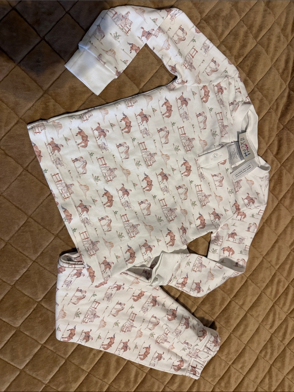 Toddler Ruth & Ralph Horse-Print Pajama Set